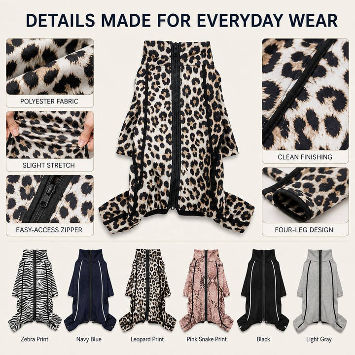 Four-Leg Full-Body Dog Jumpsuit for Home & Outdoor Wear