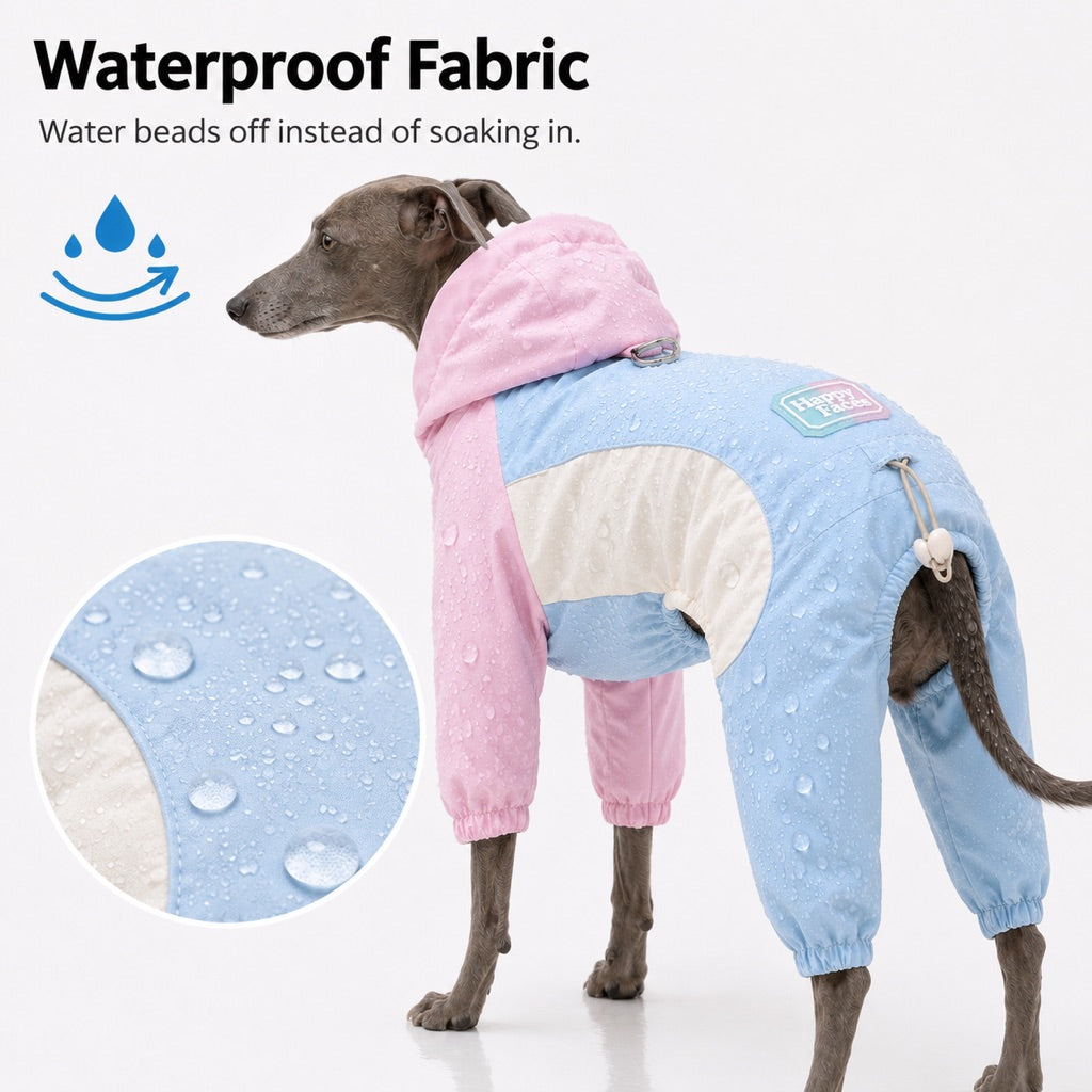 Waterproof Dog Rain Suit for Rainy Walks | Full-Body Mud & Splash Protection