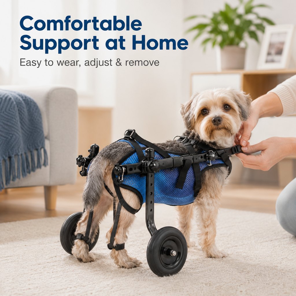 Adjustable Rear Leg Dog Wheelchair for Daily Walks