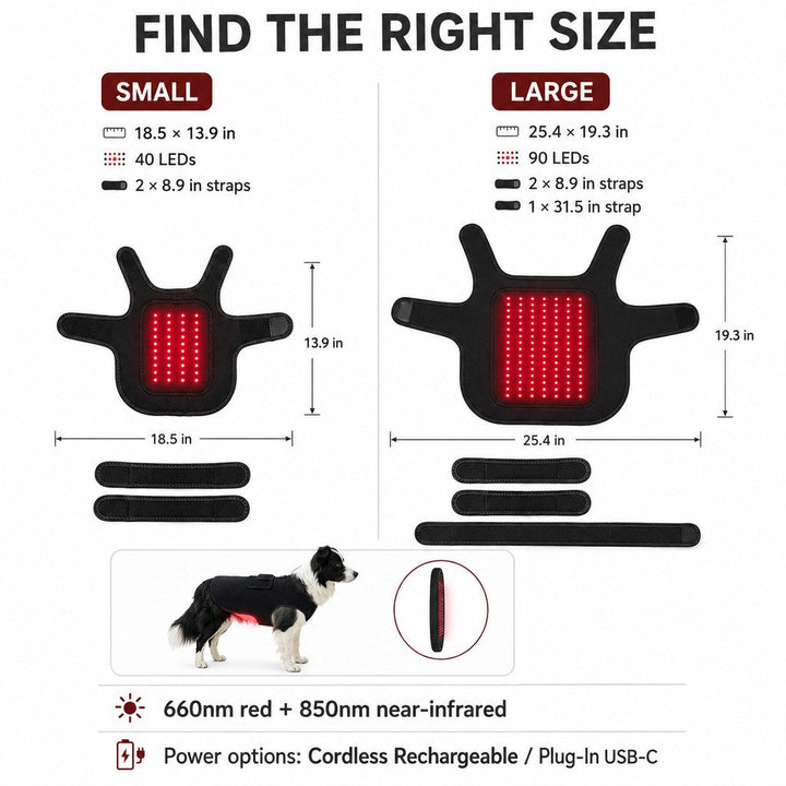 Pet Red Light Therapy Vest for Dogs & Cats