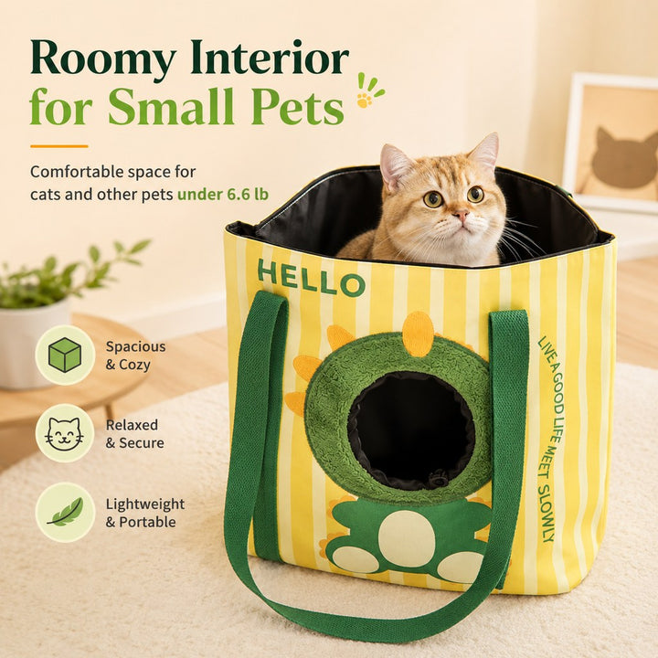 Portable Small Pet Travel Tote Bag for Daily Outings