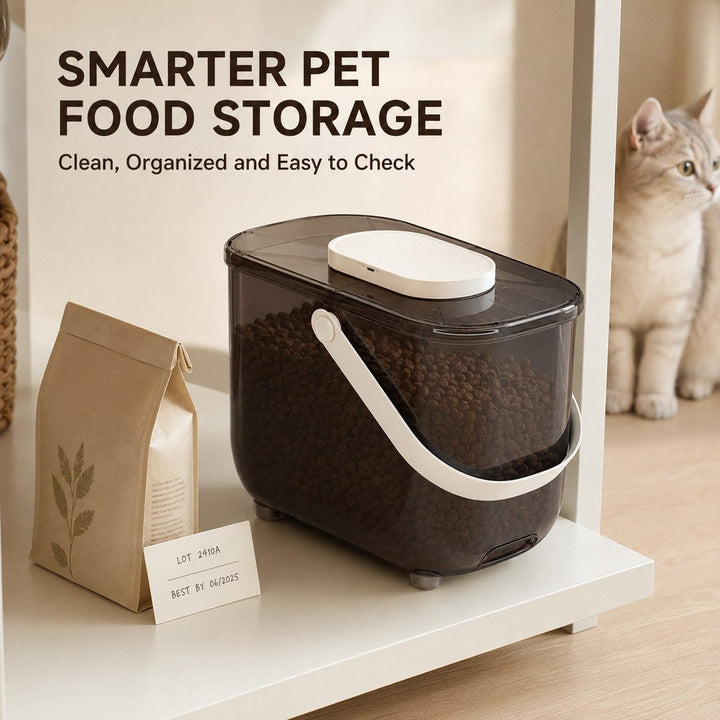 10L Automatic Vacuum Pet Food Storage Container for Pantry & Feeding Stations