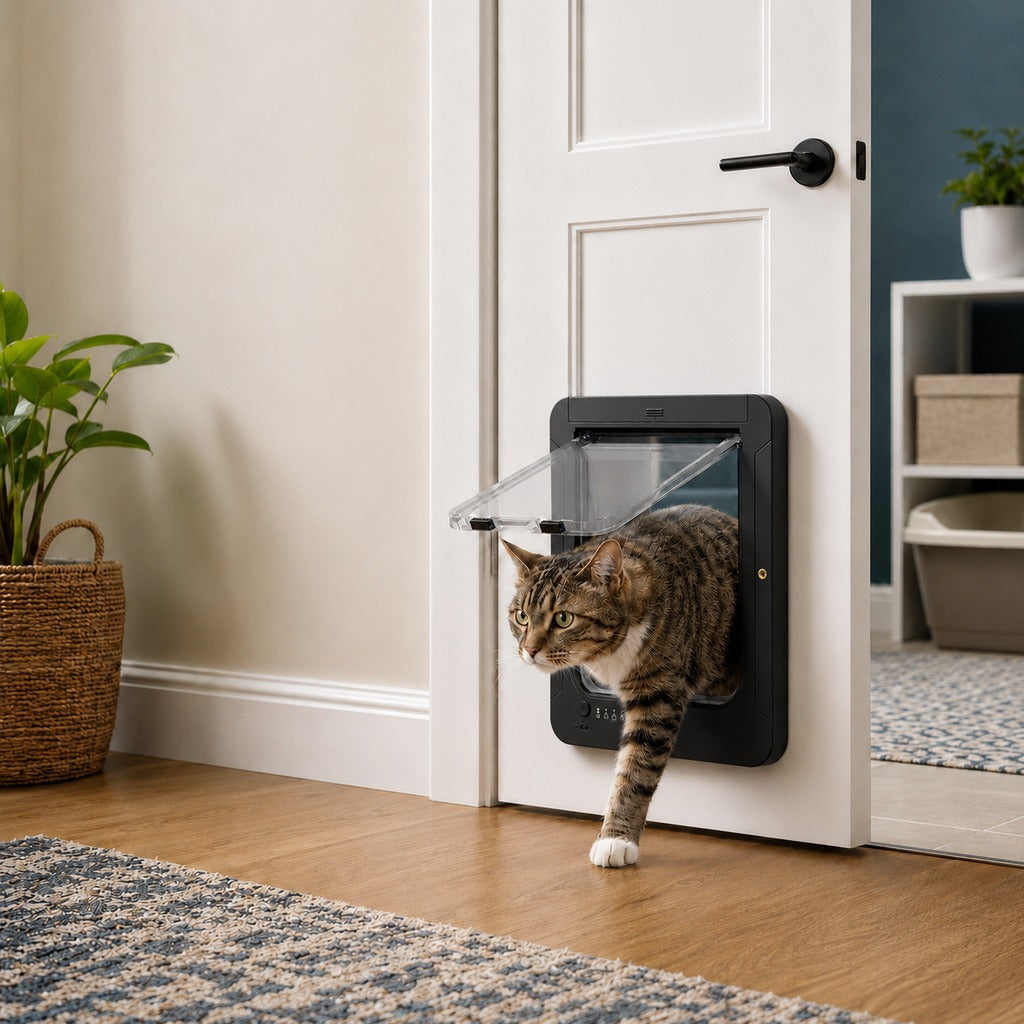Smart RFID Cat Door for Litter Rooms & Pet-Only Spaces