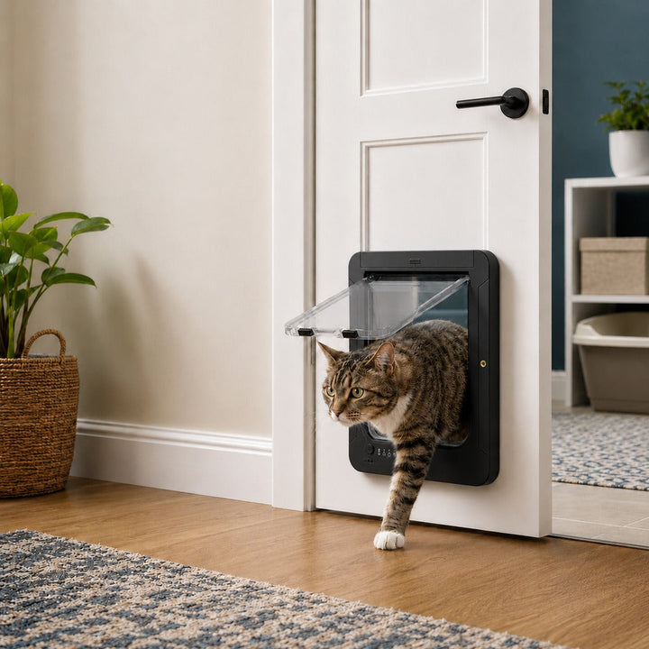 Smart RFID Cat Door for Litter Rooms & Pet-Only Spaces