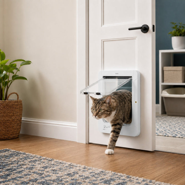Smart RFID Cat Door for Litter Rooms & Pet-Only Spaces