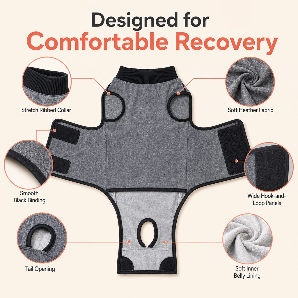 Dog Recovery Suit After Surgery