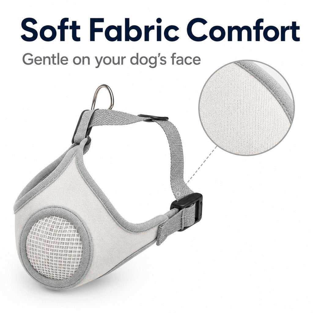 Breathable Dog Muzzle for Walks, Grooming & Vet Visits