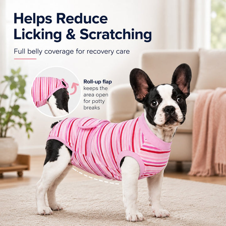Breathable Dog Recovery Suit for Spay & Neuter Recovery, Soft Cone Alternative Onesie to Help Reduce Licking After Surge