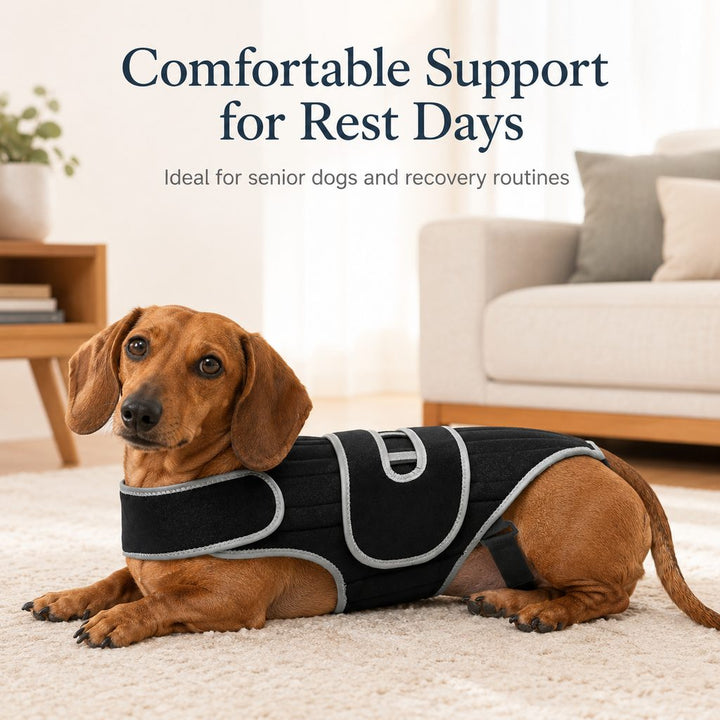 SpineGuard Dog Back Support Vest for Dachshunds & Corgis