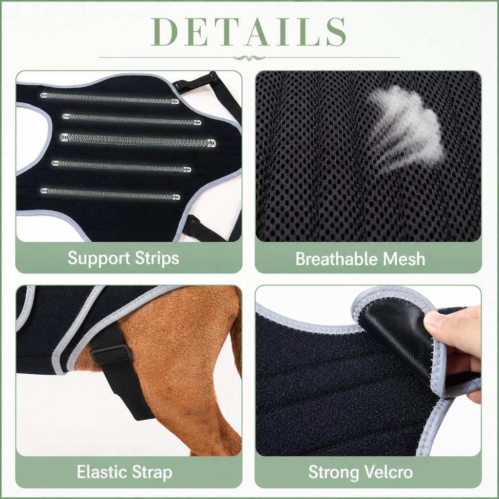 SpineGuard Dog Back Support Vest for Dachshunds & Corgis