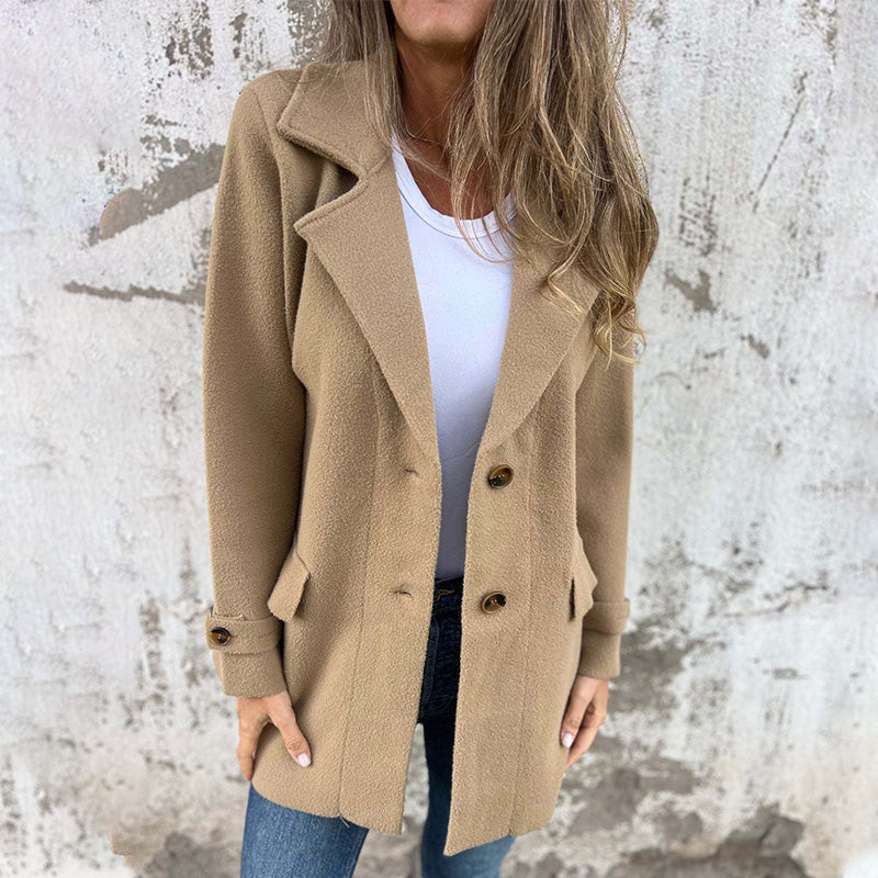 Women's Elegant Long-Sleeve Winter Coat
