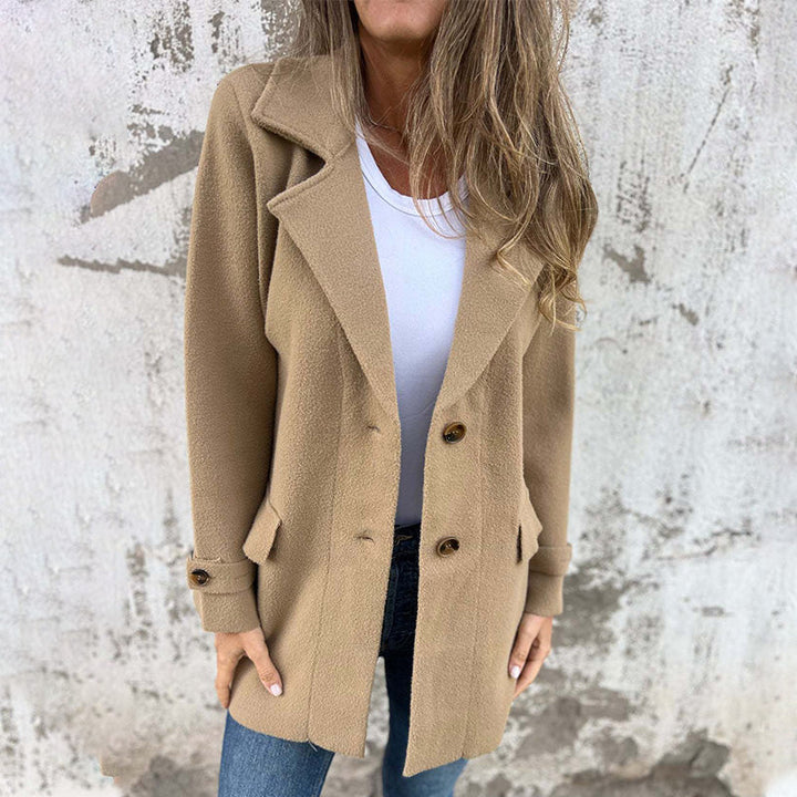Women's Elegant Long-Sleeve Winter Coat