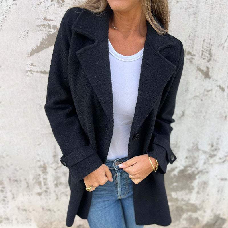 Women's Elegant Long-Sleeve Winter Coat