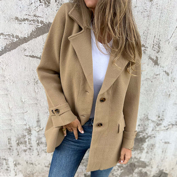 Women's Elegant Long-Sleeve Winter Coat