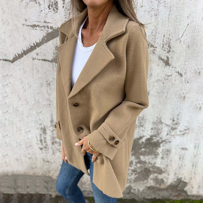 Women's Elegant Long-Sleeve Winter Coat