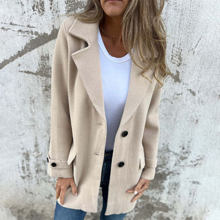 Women's Elegant Long-Sleeve Winter Coat