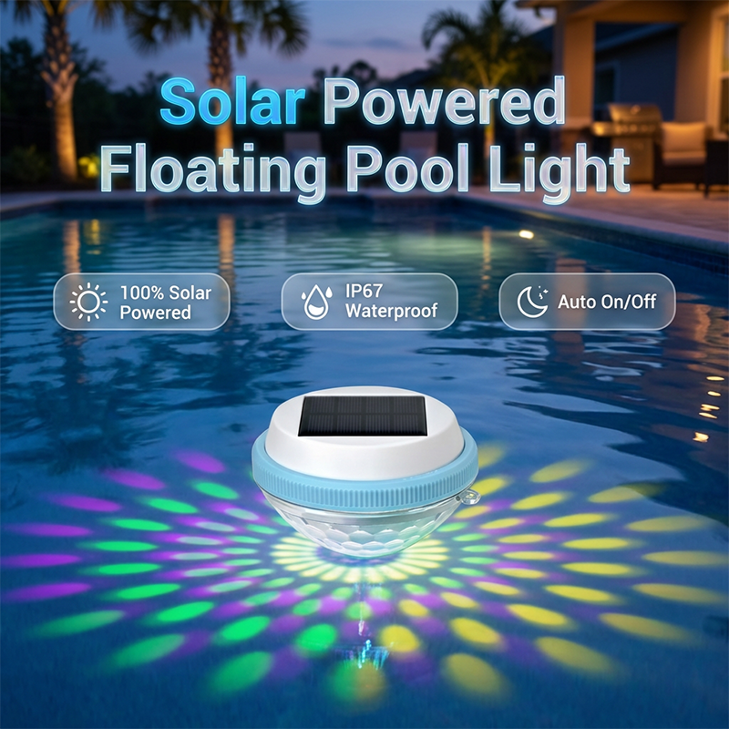 ‍️️ LED Solar Floating Pool Light – Colour Changing, Auto On/Off