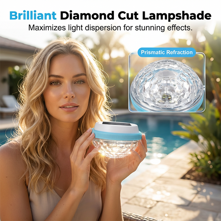 ‍️️ LED Solar Floating Pool Light – Colour Changing, Auto On/Off