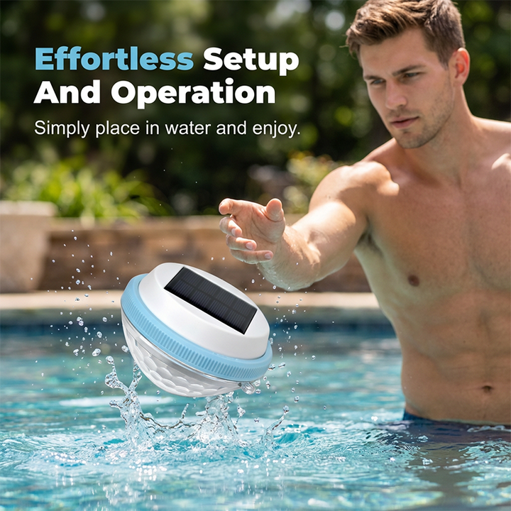 ‍️️ LED Solar Floating Pool Light – Colour Changing, Auto On/Off