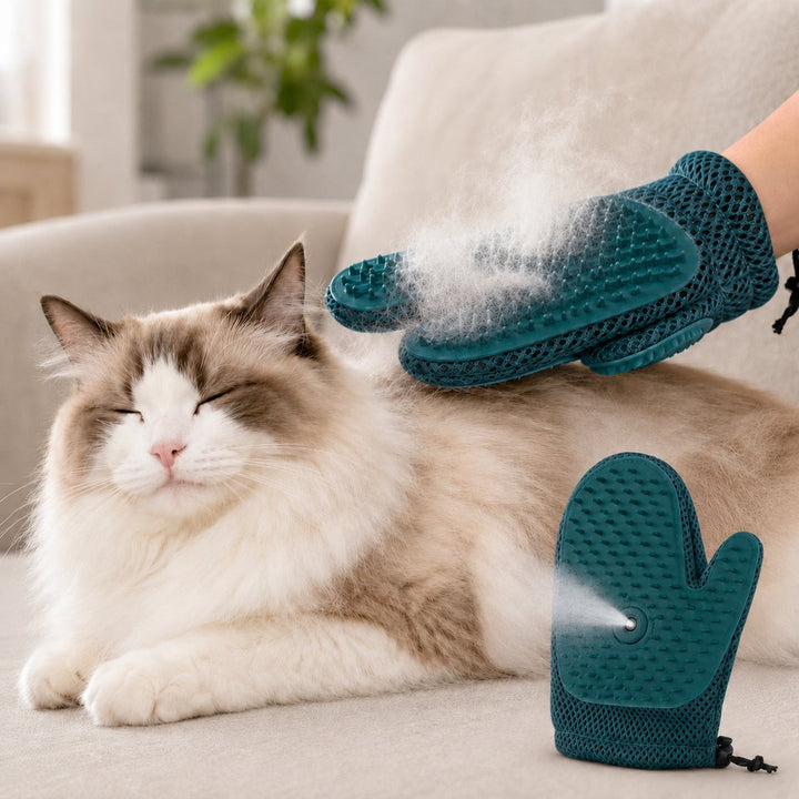 Spray Pet Grooming Glove for Cats & Dogs