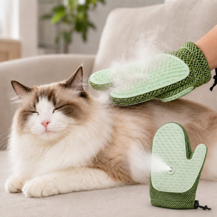 Spray Pet Grooming Glove for Cats & Dogs