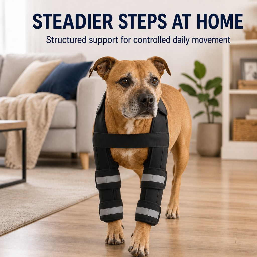 Dog Double Front Leg Support Brace for Unsteady Walking