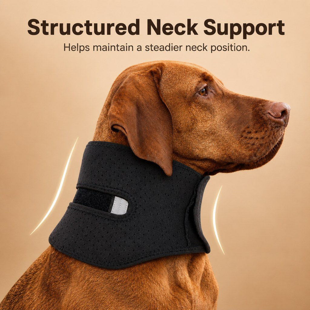 Adjustable Dog Neck Support Brace for Rest & Recovery