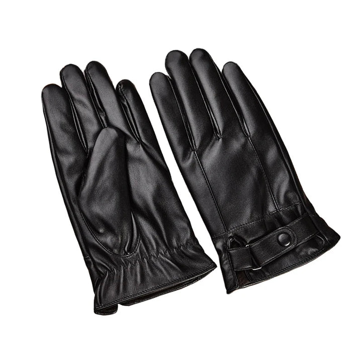 Touch Screen Men's Leather Gloves for Winter