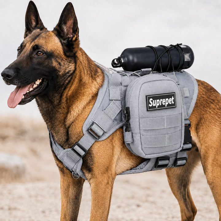 Tactical Dog Harness Backpack for Large Dogs