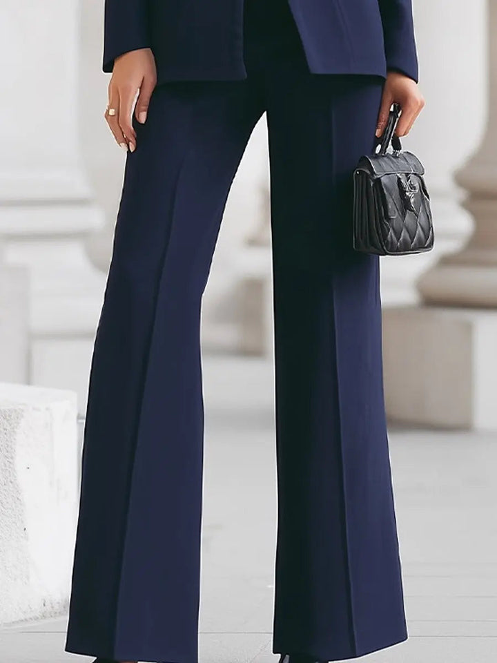Women's Tailored Two Piece Blazer and Trouser Suit Set