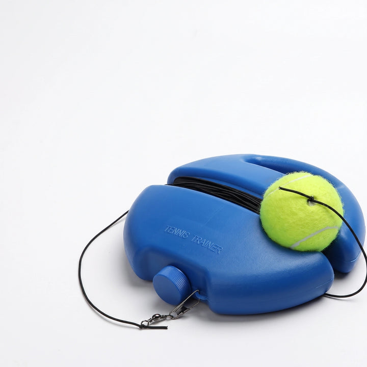 Tennis Rebound Trainer with Elastic Rope, Fillable Base and Practice Ball