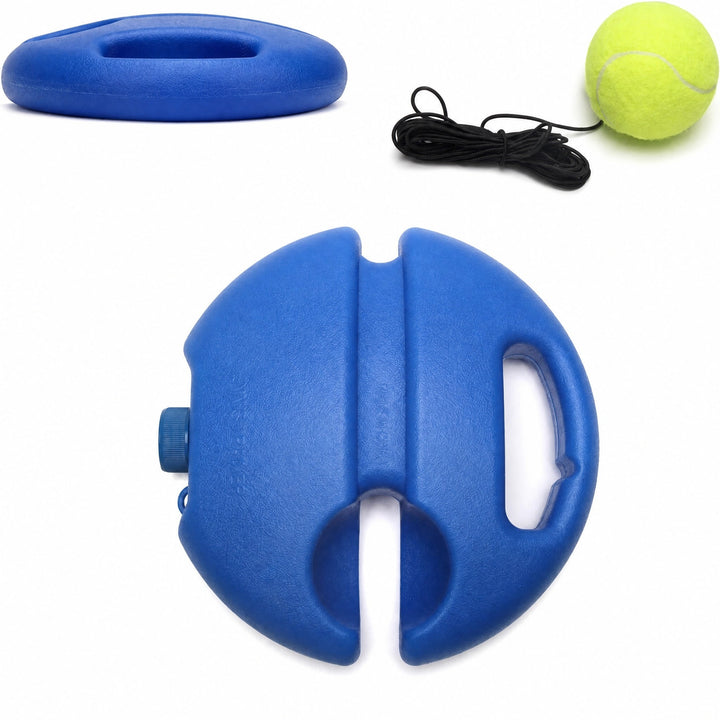 Tennis Rebound Trainer with Elastic Rope, Fillable Base and Practice Ball