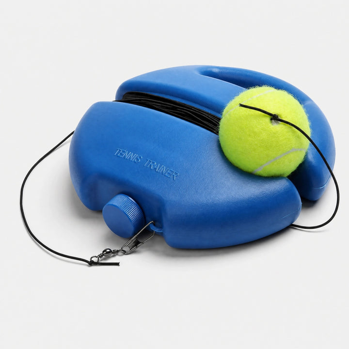 Tennis Rebound Trainer with Elastic Rope, Fillable Base and Practice Ball