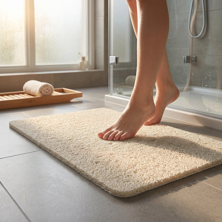 Textured Non Slip Shower Mat with Porous Drainage and Fast Dry Design