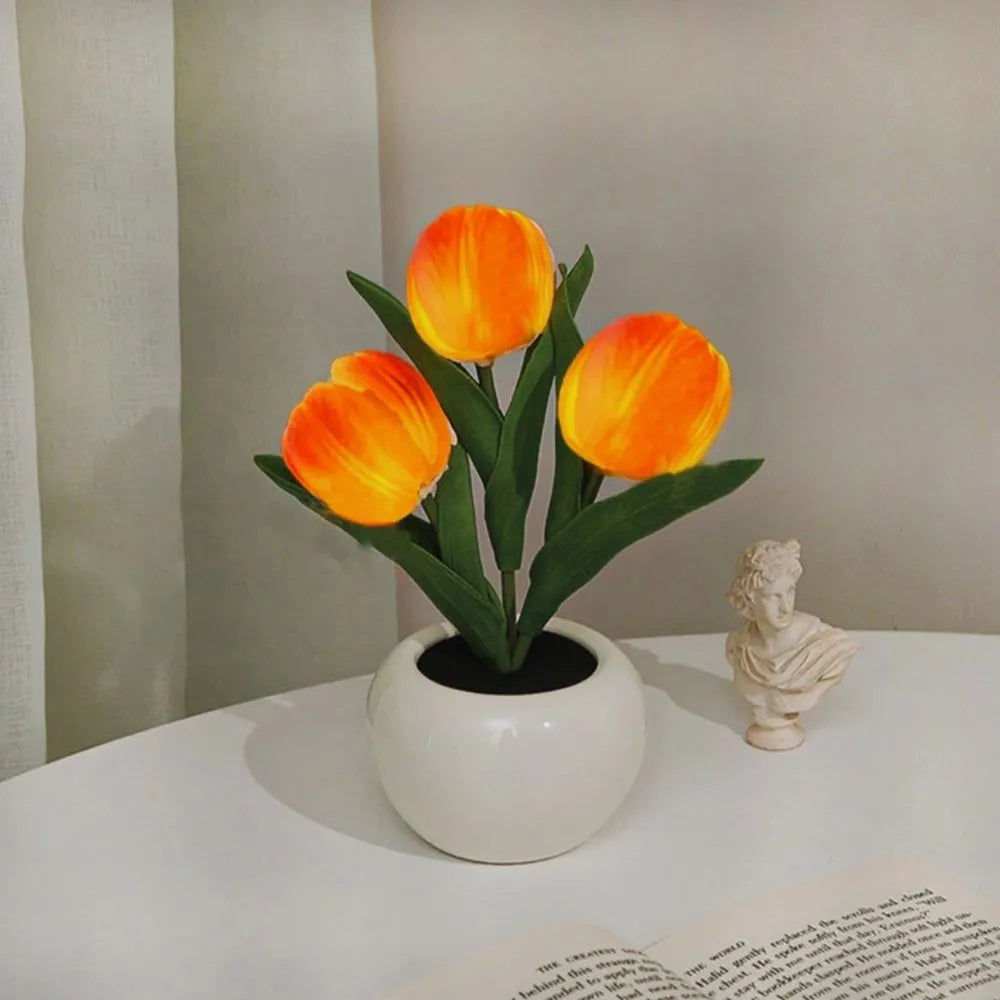 Tulip Night Light | Realistic Tulip Design, Durable Material