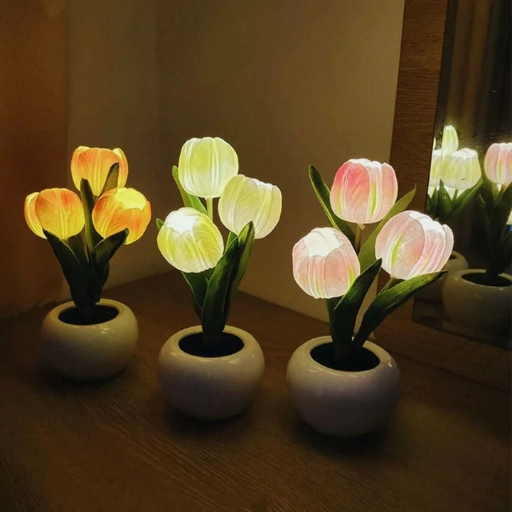 Tulip Night Light | Realistic Tulip Design, Durable Material