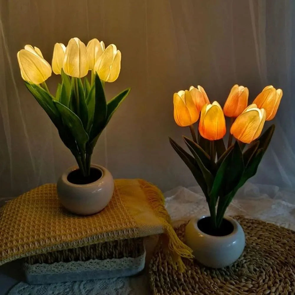 Tulip Night Light | Realistic Tulip Design, Durable Material