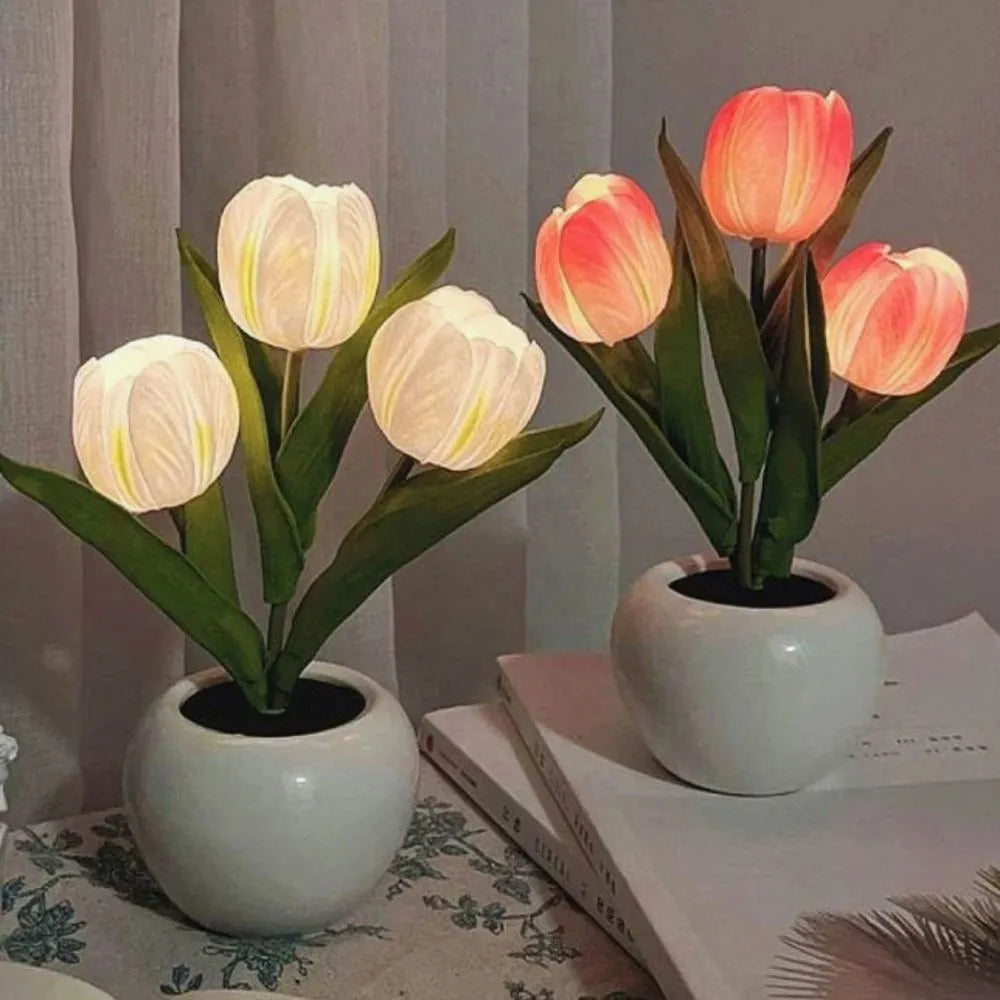 Tulip Night Light | Realistic Tulip Design, Durable Material