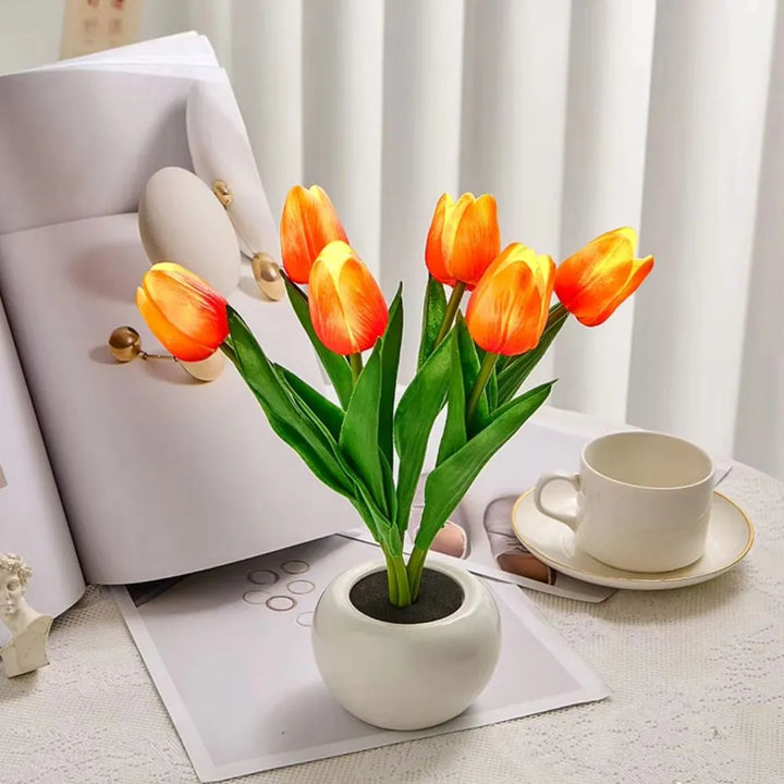Tulip Night Light | Realistic Tulip Design, Durable Material