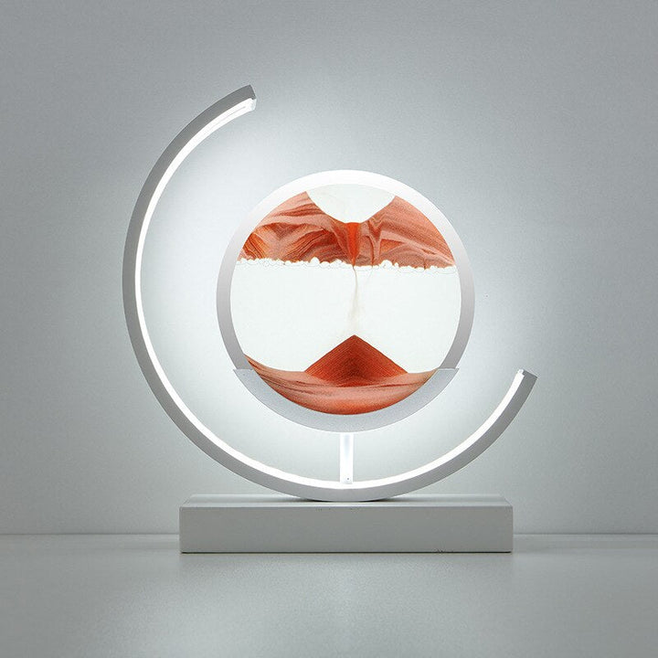 TranquilGlow | Sand Table Lamp – Relaxing Art Light for Calm Spaces