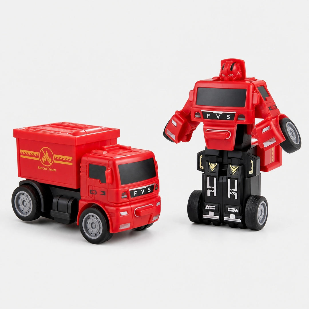 Transforming Robot Truck Toy for Kids with Construction Vehicle Design