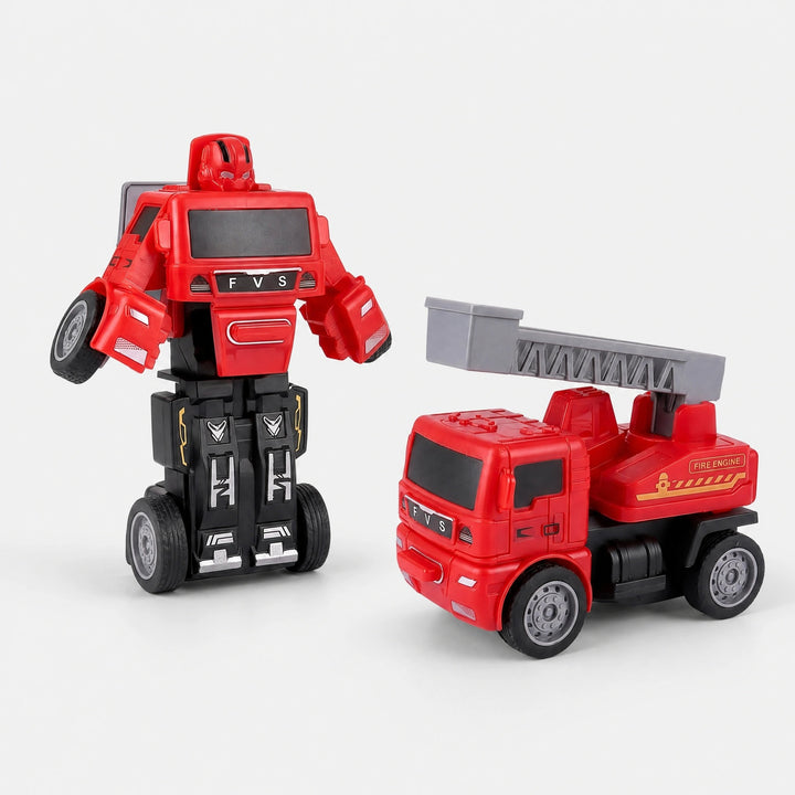 Transforming Robot Truck Toy for Kids with Construction Vehicle Design