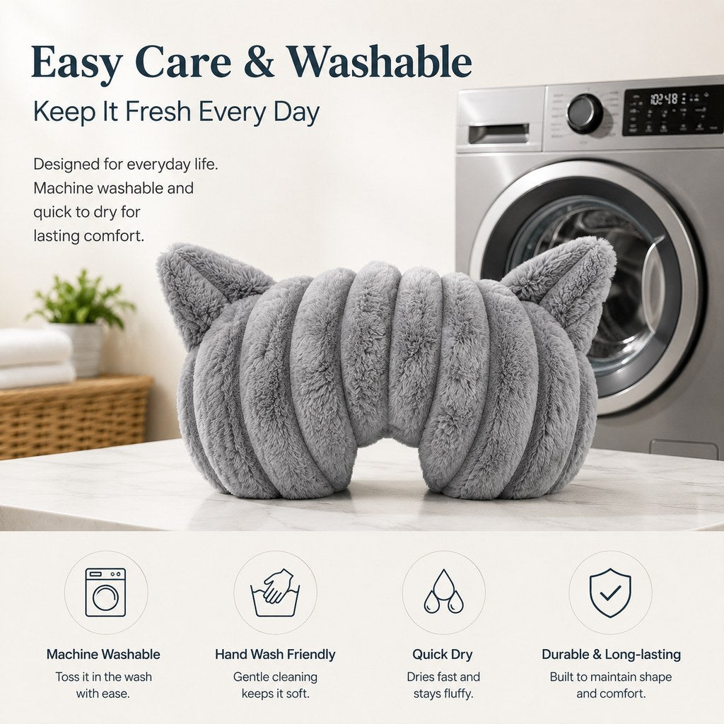 Cozy U-Shaped Pet Neck Pillow for Cats & Small Dogs