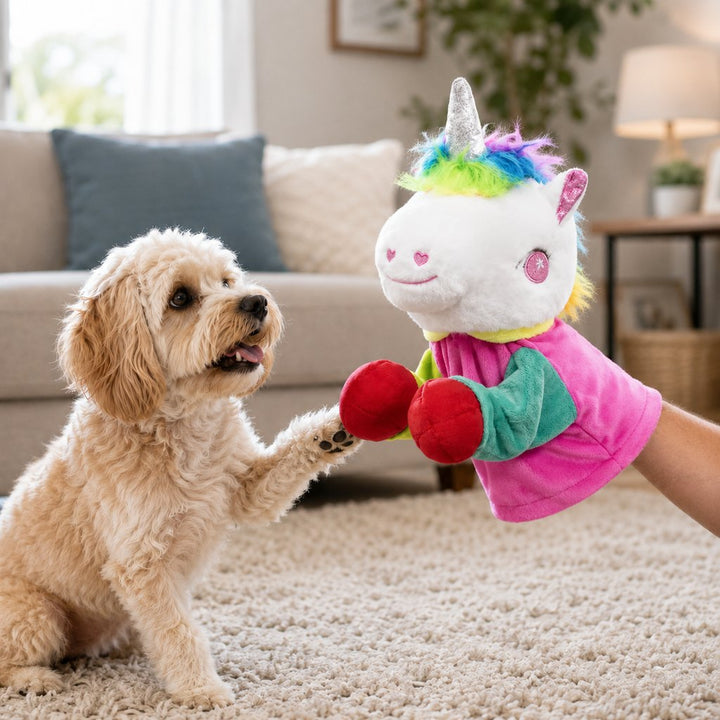 Interactive Boxing Pet Puppet for Indoor Play