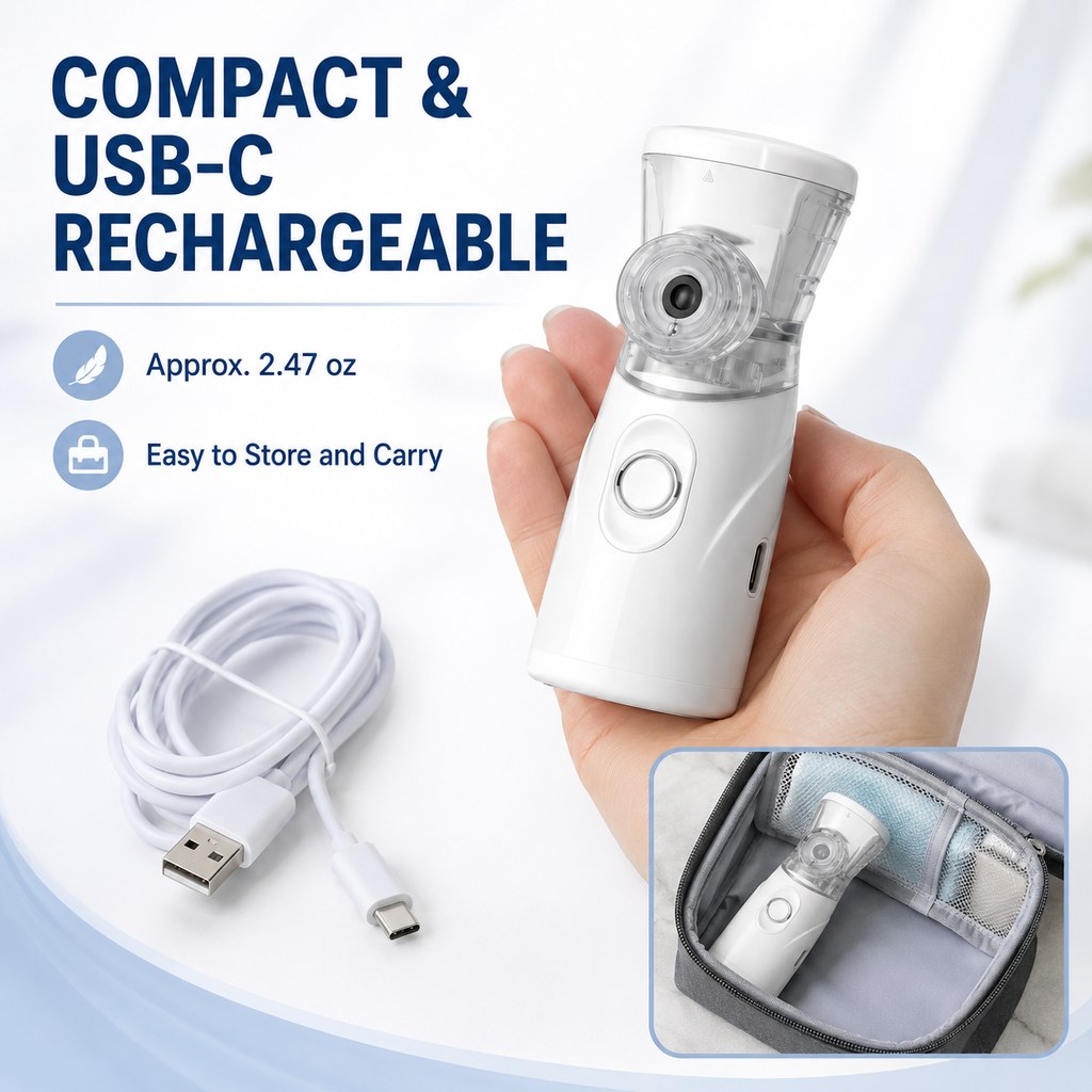 Portable Pet Mist Care Kit for Dogs & Cats | Rechargeable Handheld Device with Two Masks