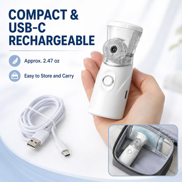 Portable Pet Mist Care Kit for Dogs & Cats | Rechargeable Handheld Device with Two Masks