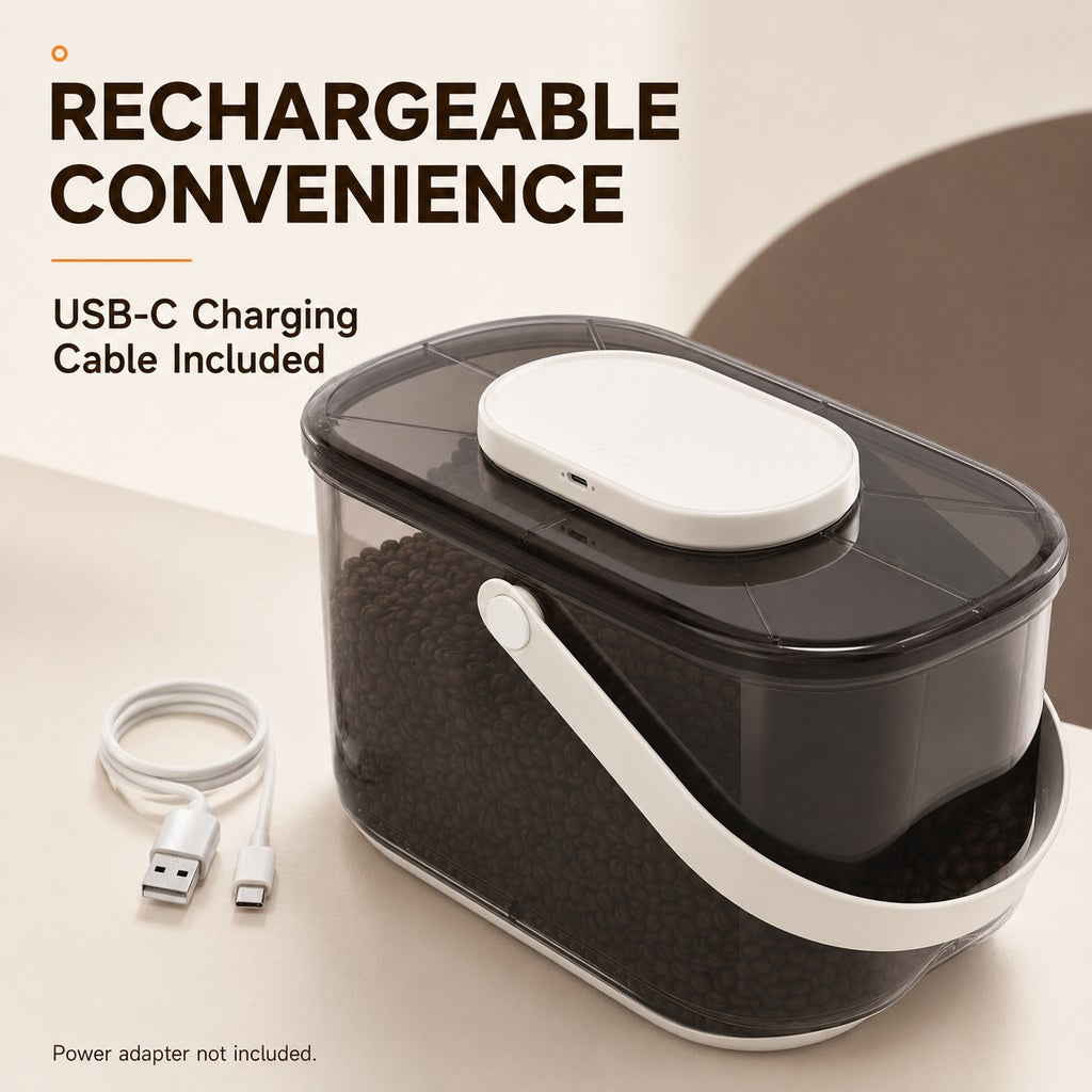 10L Automatic Vacuum Pet Food Storage Container for Pantry & Feeding Stations