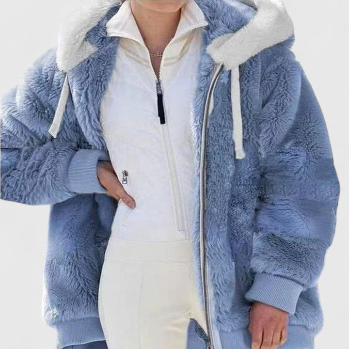 Women's Hooded Ribbed Cardigan, image 11