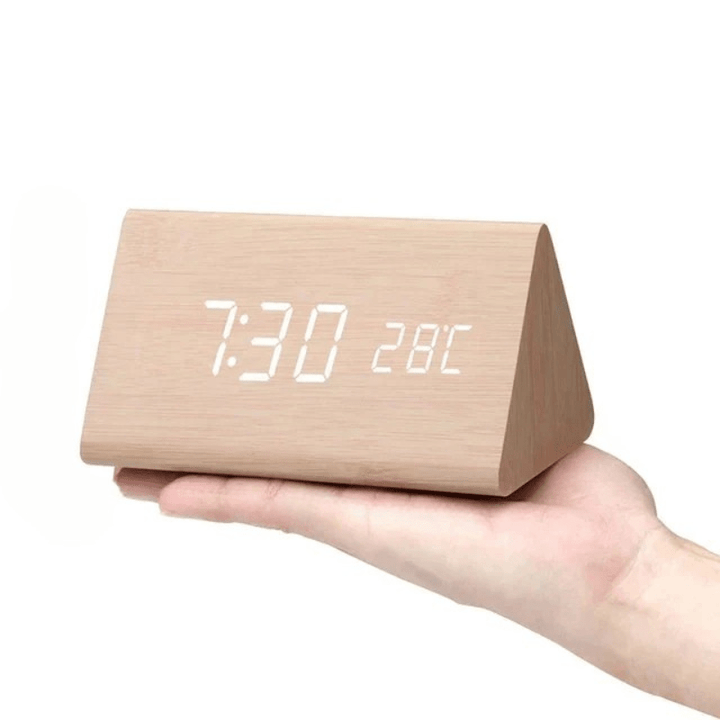 VocaTone | LED Alarm Clock – Minimalist Sound-Activated Display