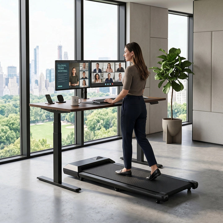 Walking Treadmill with LED Display and Bluetooth Speaker